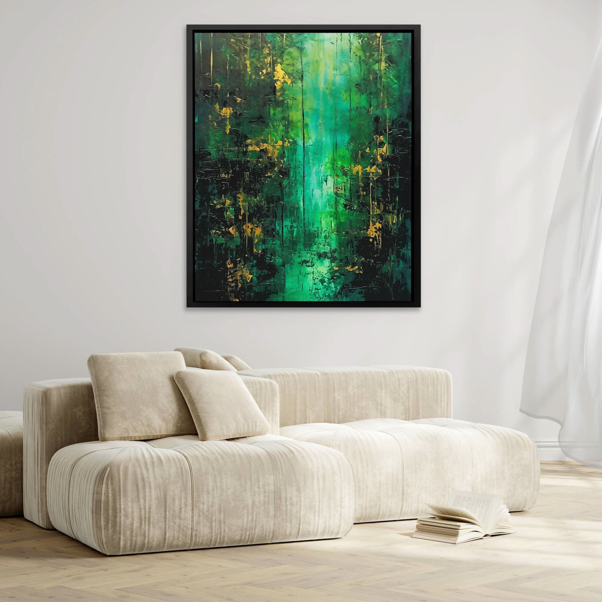 Emerald Mist - Abstract Wall Art Print