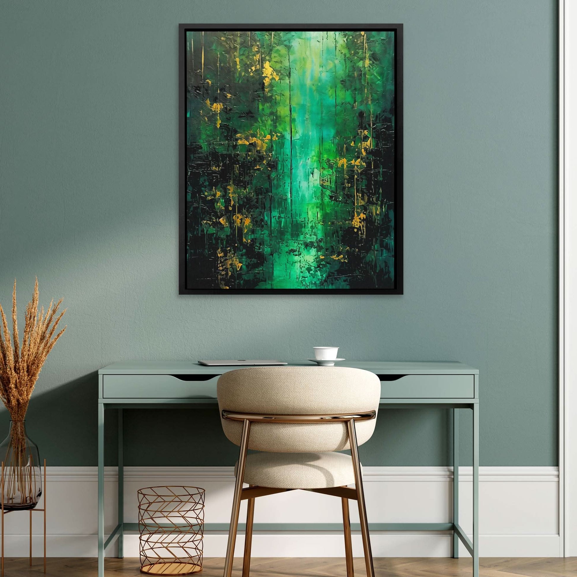 Emerald Mist - Emerald Art for Bathroom