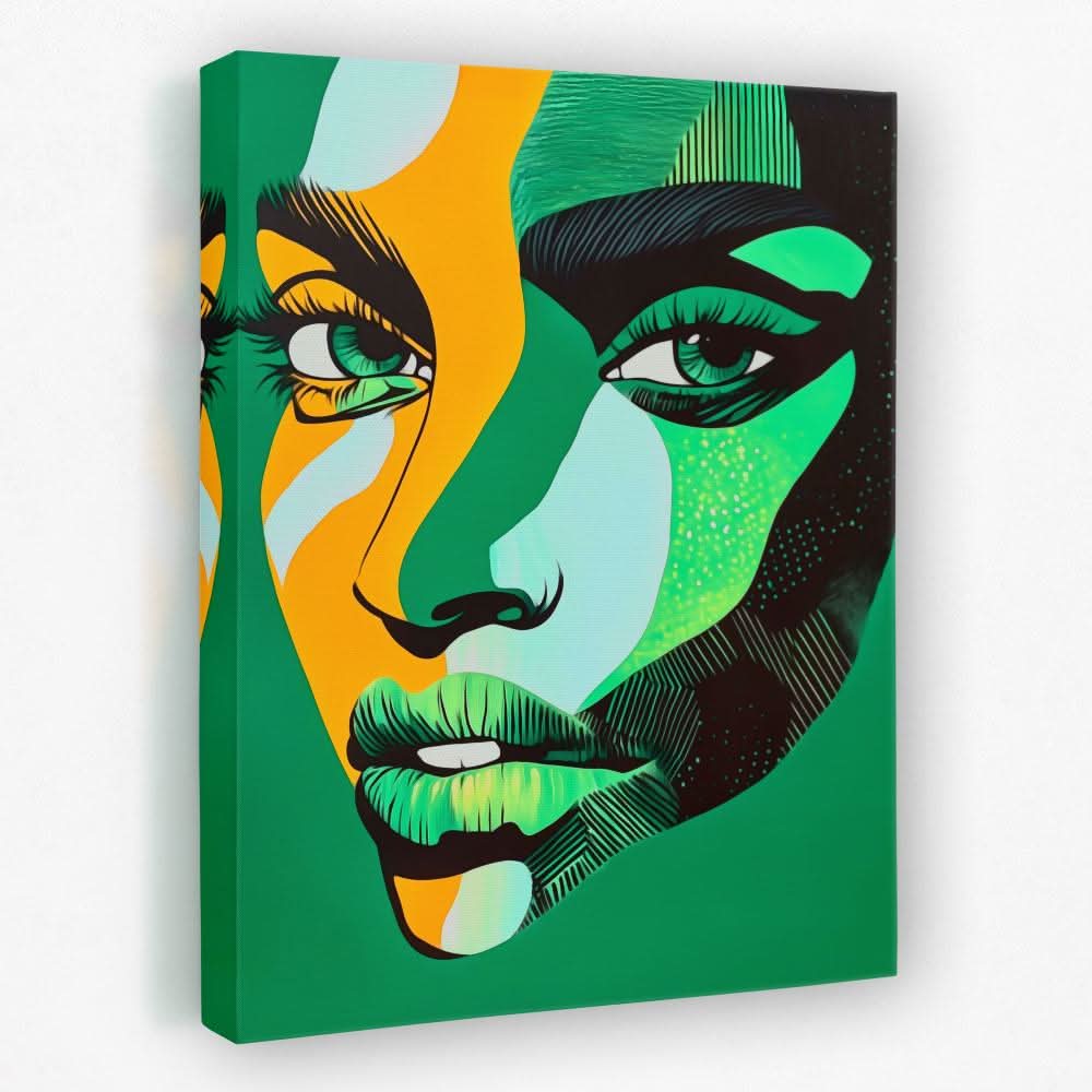 Emerald Muse - Emerald Canvas Wall Art