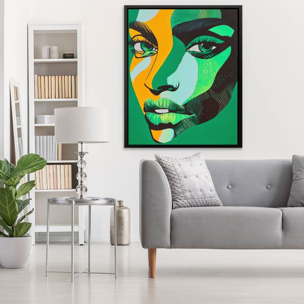 Emerald Muse - Large Figurative Canvas Print