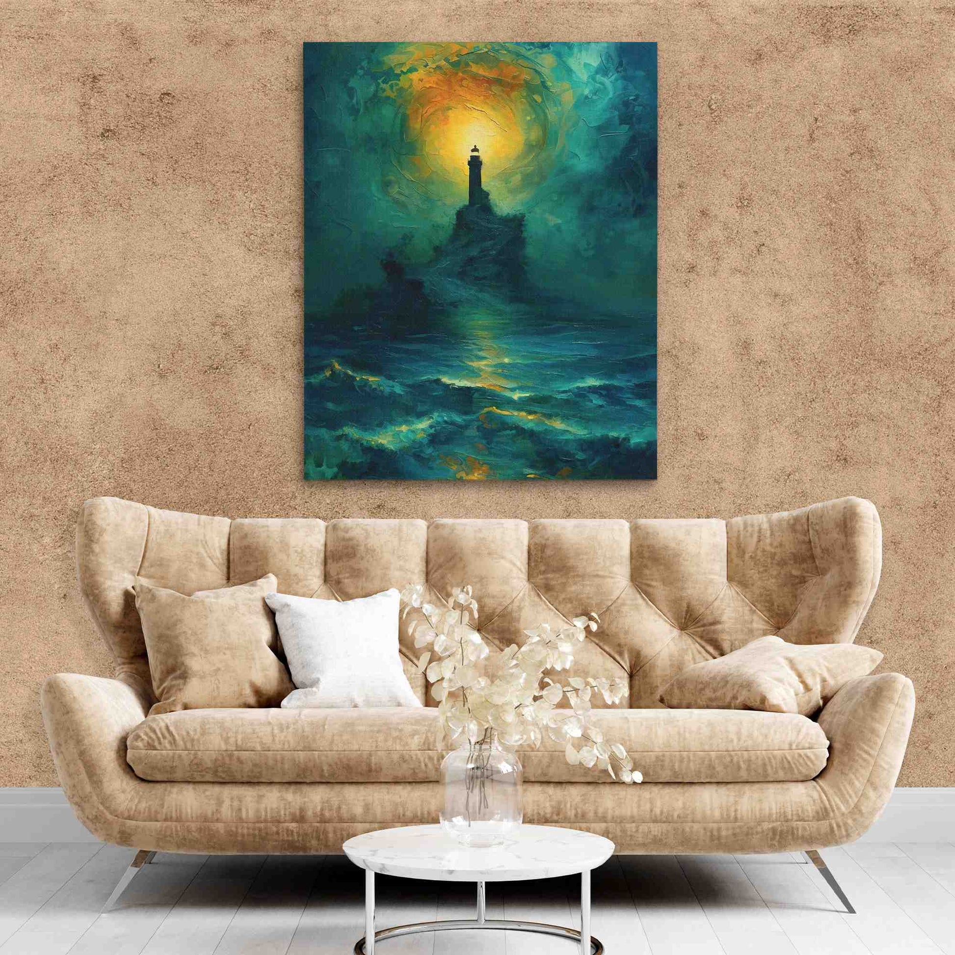 Emerald Night Sky - Beach Art