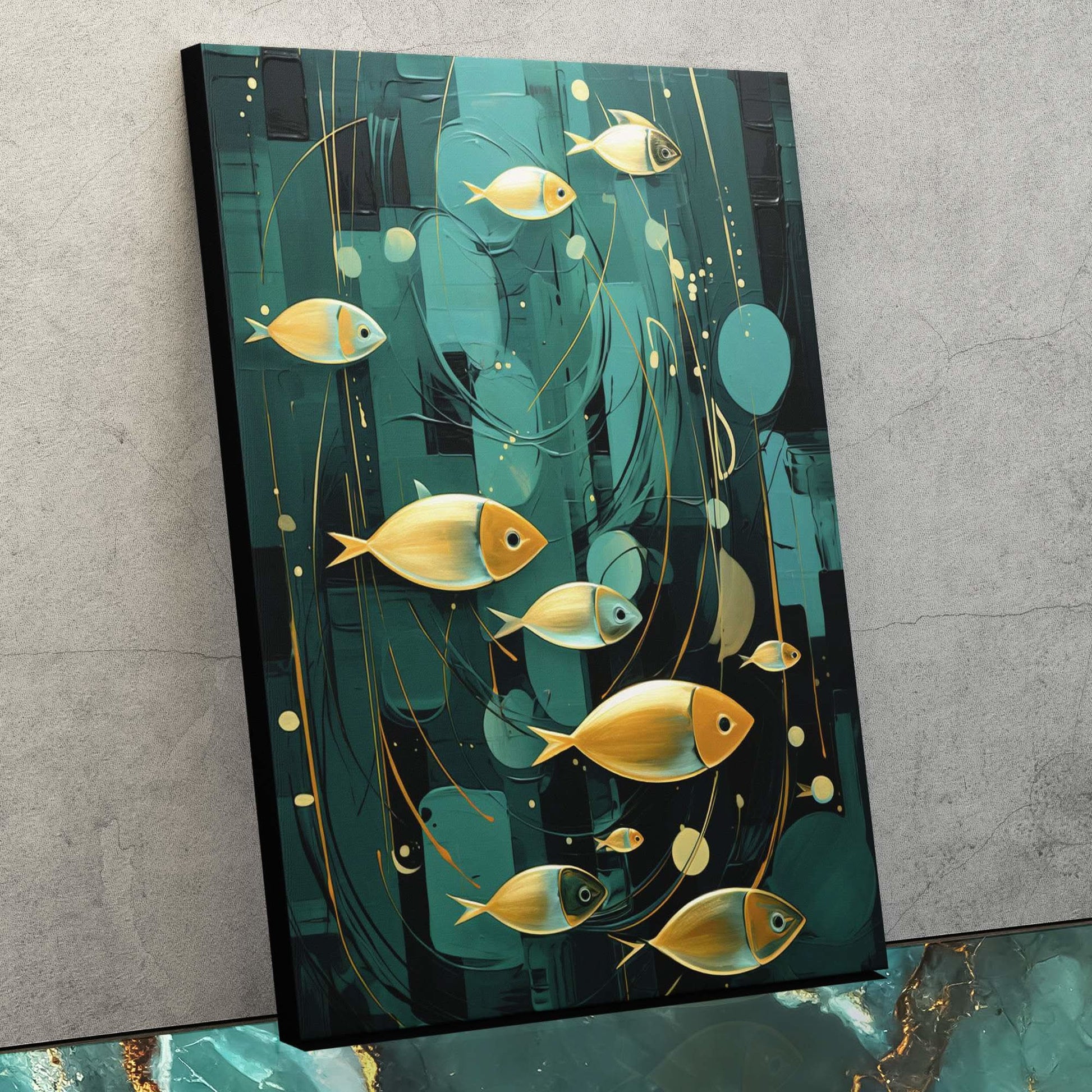 Emerald Oasis - Abstract Wall Art Print
