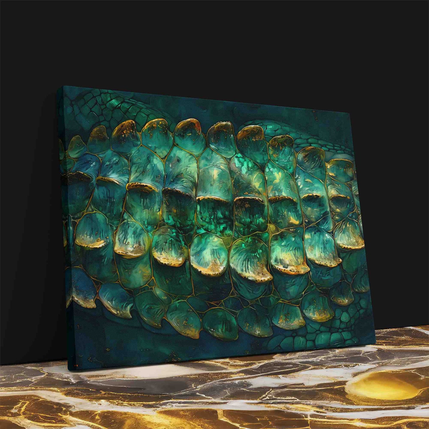 Emerald Scales - Green Wall Art