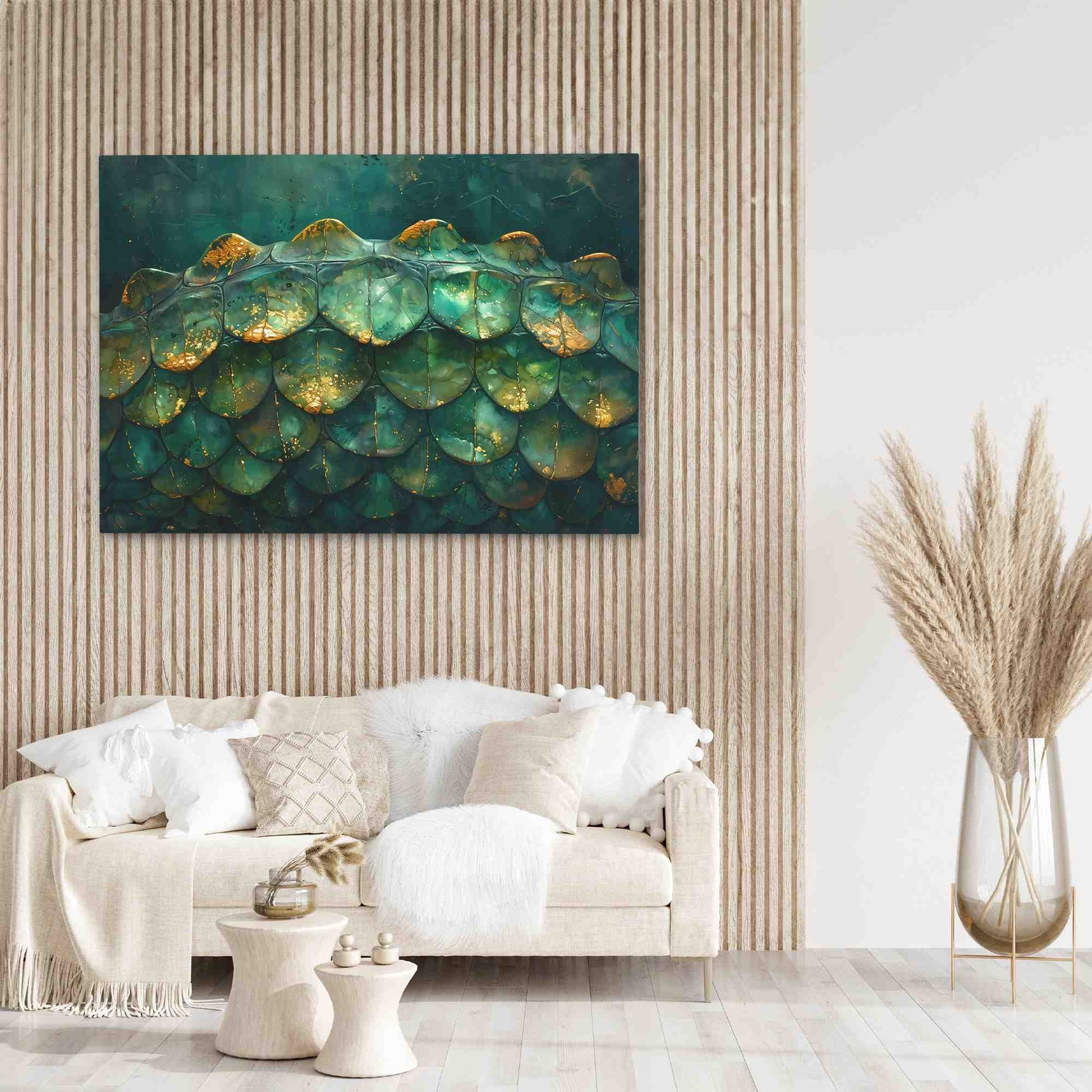 Emerald Spine - Green Wall Art