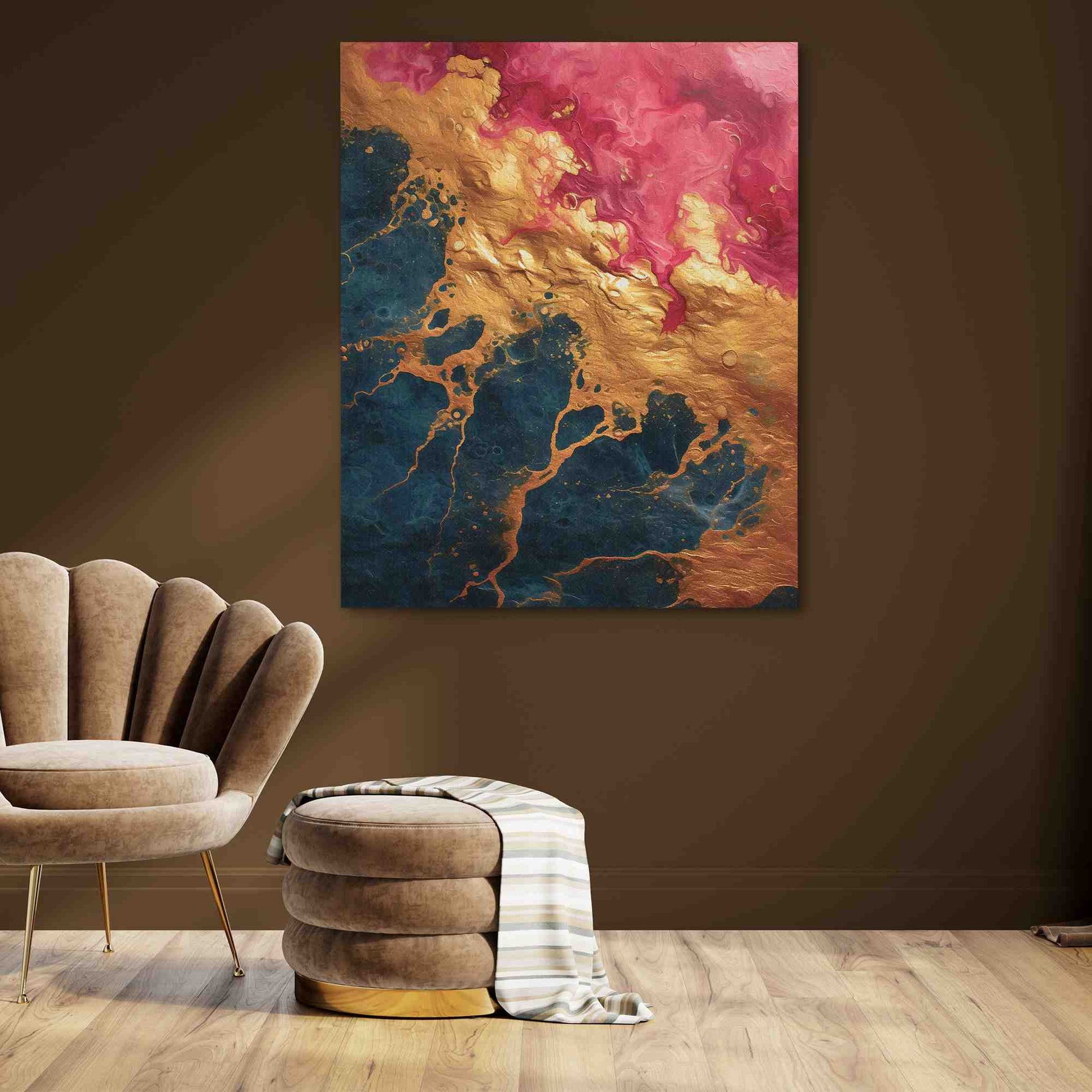 Emotional Gold - Large Abstract Canvas Print