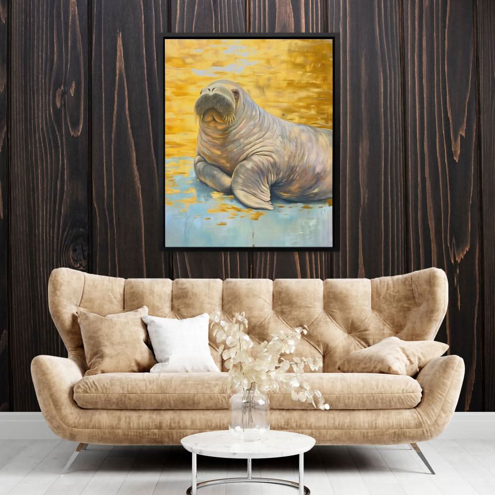 Emperor of the Ice - Man Cave Wall Art in Black Frame