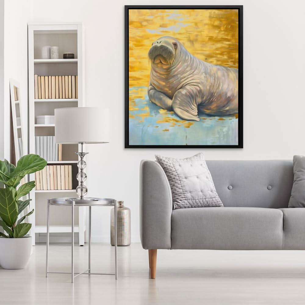Emperor of the Ice - Beige Wall Art for Lounge