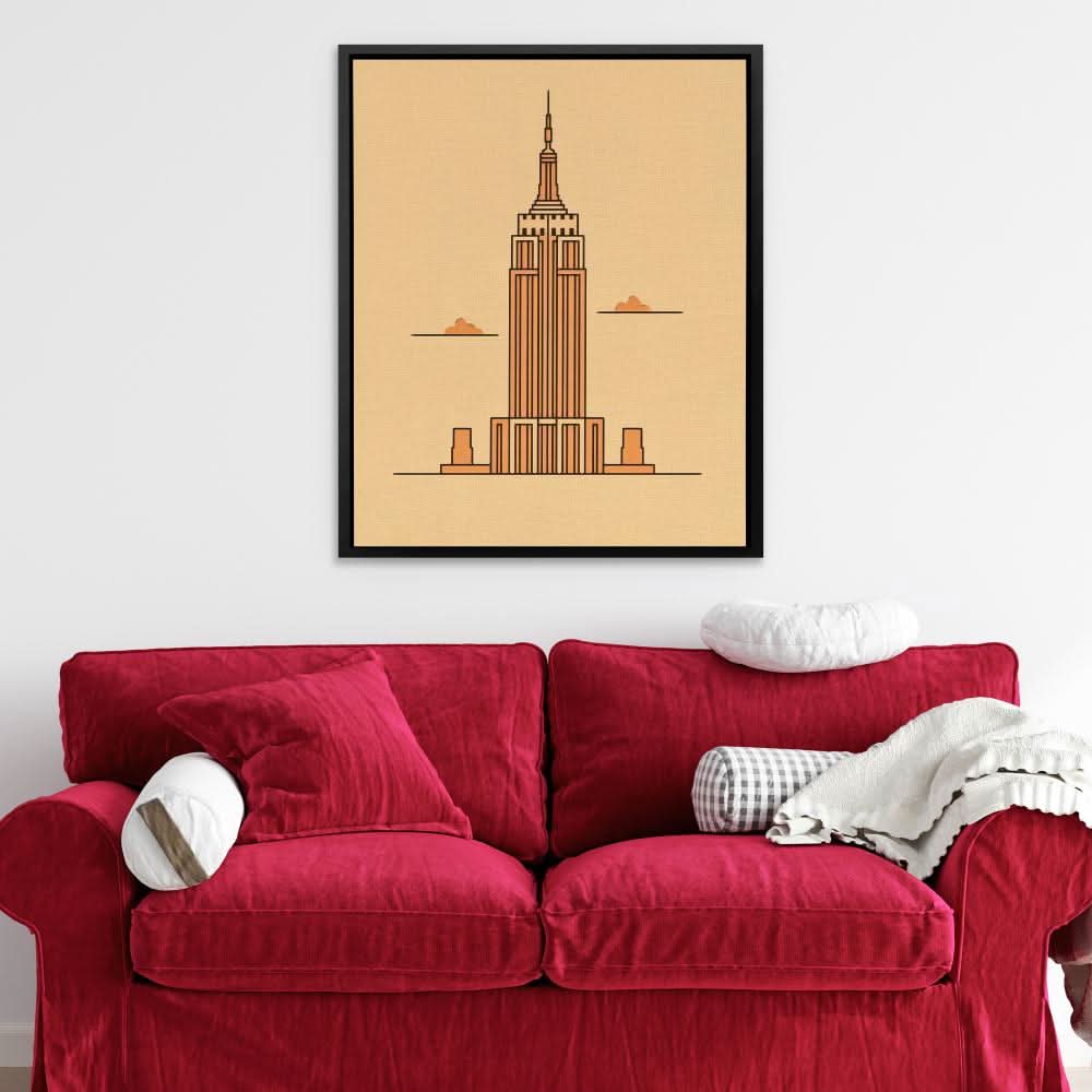 Empire State - Architecture Art for Hallway