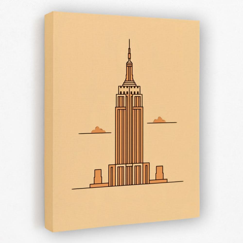 Empire State - Architecture Canvas Wall Art