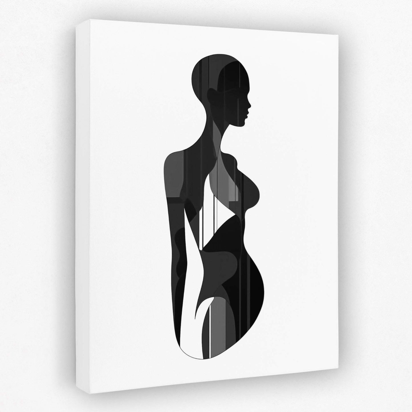 Empowered Vision - Black and White Canvas Wall Art