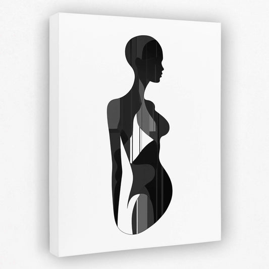 Empowered Vision - Black and White Canvas Wall Art