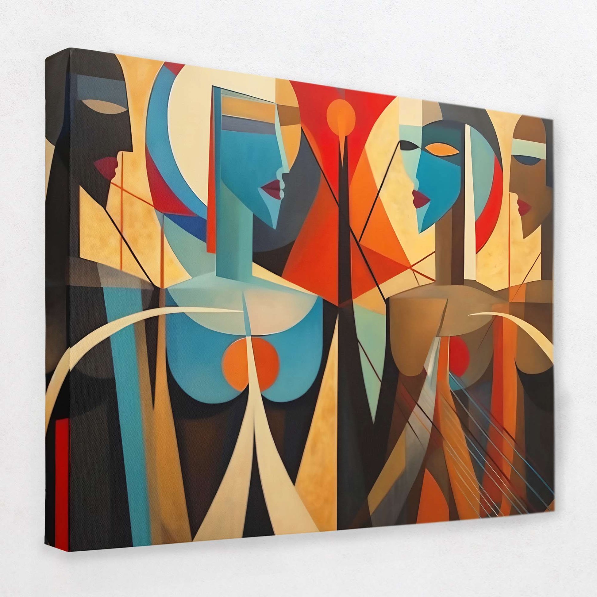 Empowering Discussions - Figure Canvas Wall Art