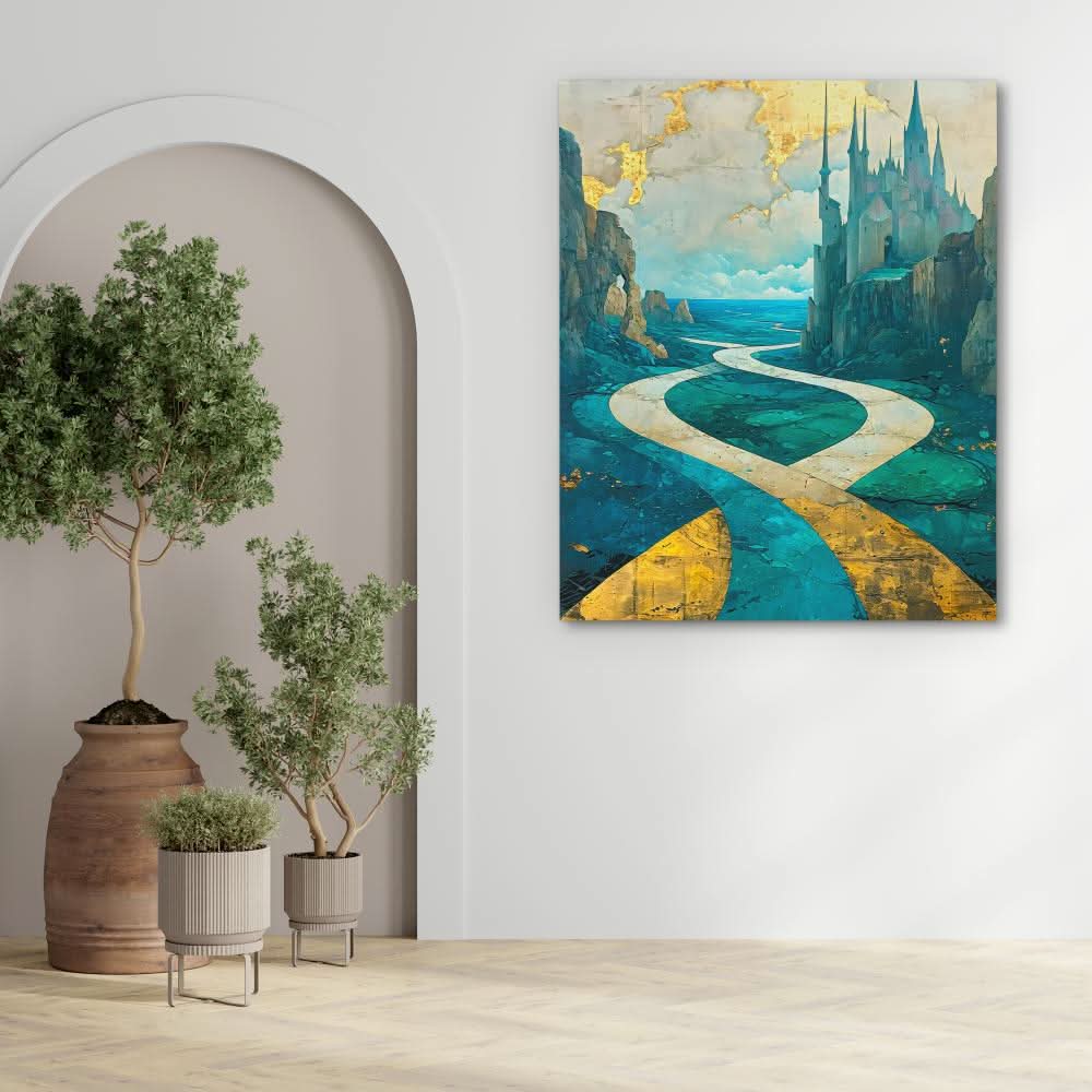 Enchanted Castle Pathway - Castle Art