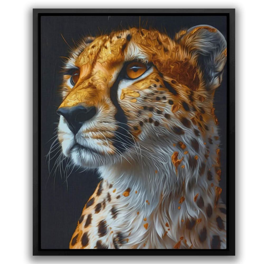 Enchanted Cheetah - Large Canvas Print