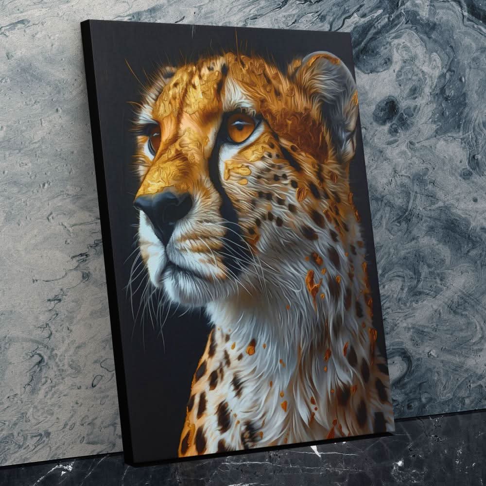 Enchanted Cheetah - Earth Tones Big Cat Canvas Print