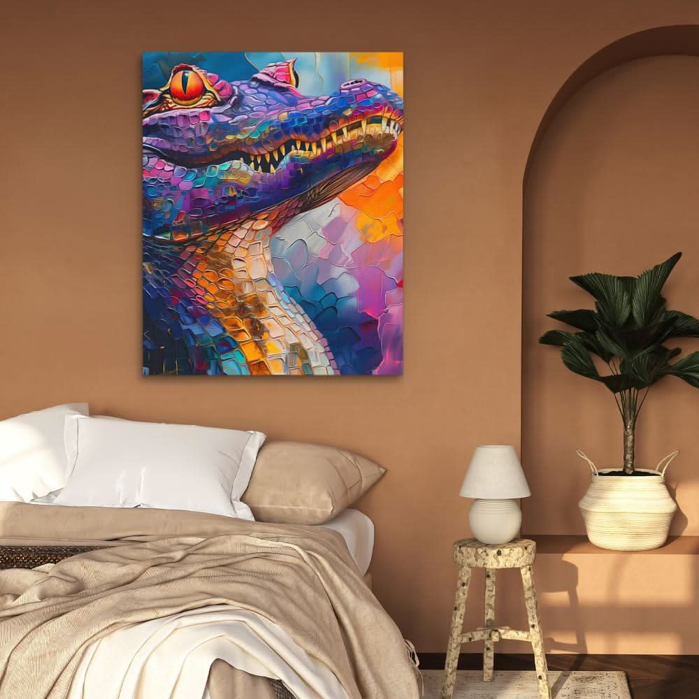 Enchanted Crocodile - Animals Art for Bedroom