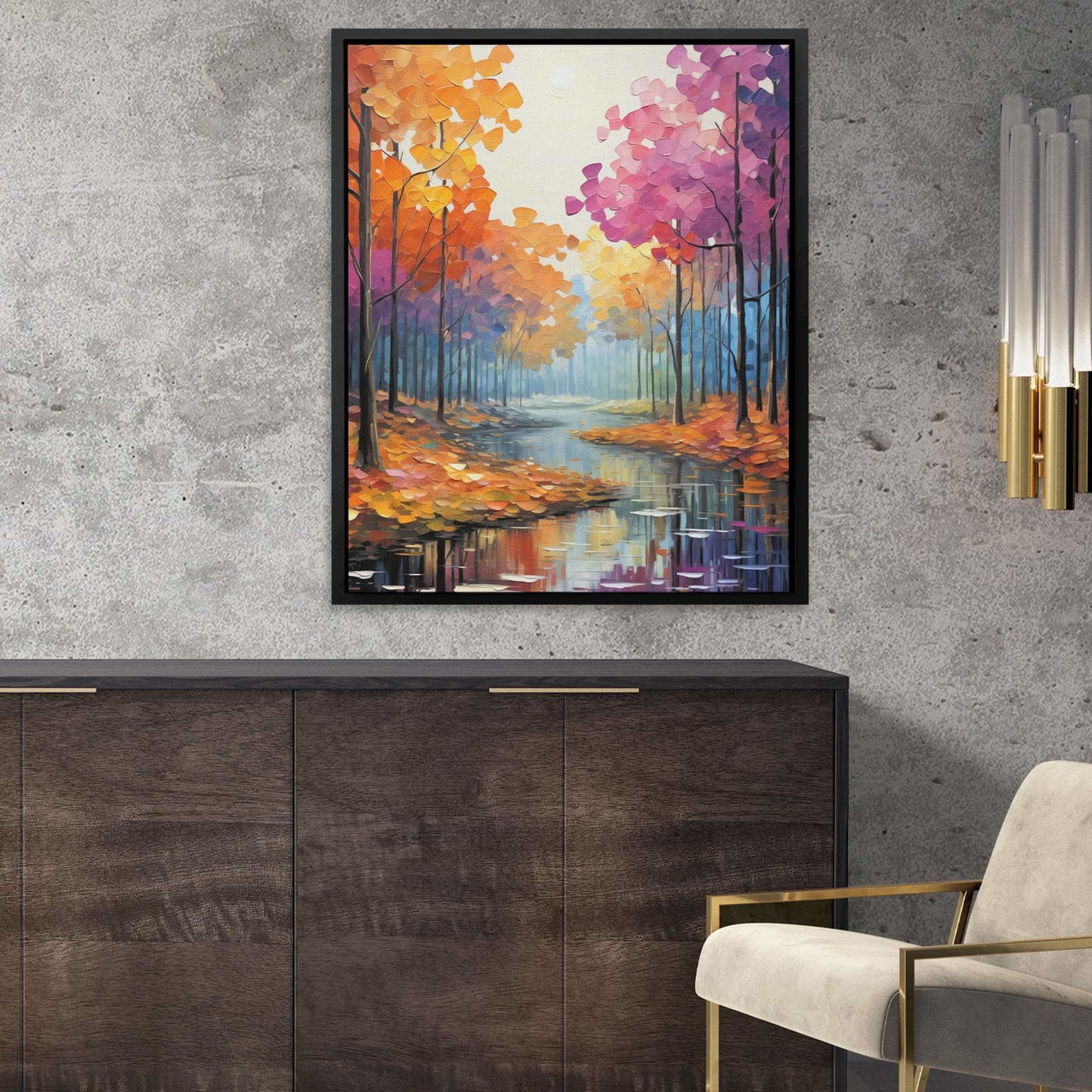 Enchanted Dream - Nature Wall Art in Black Frame