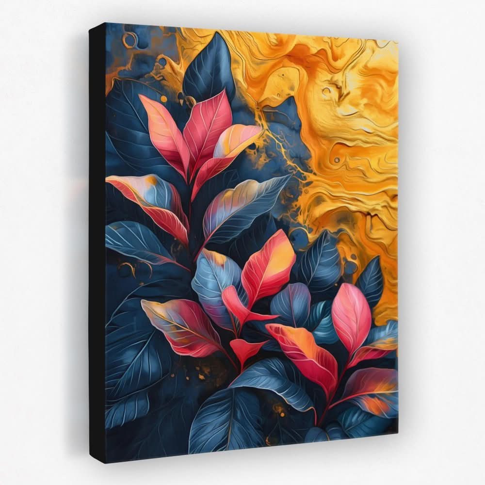 Enchanted Echoes - Floral Canvas Wall Art