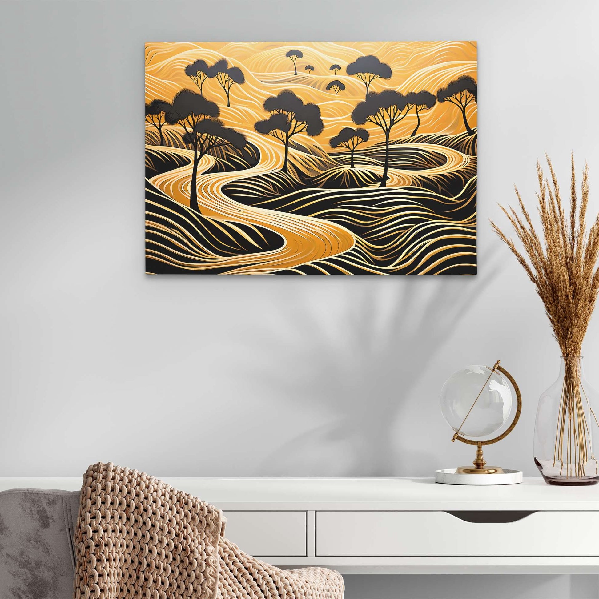 Endless Gold - Africa Art for Lounge