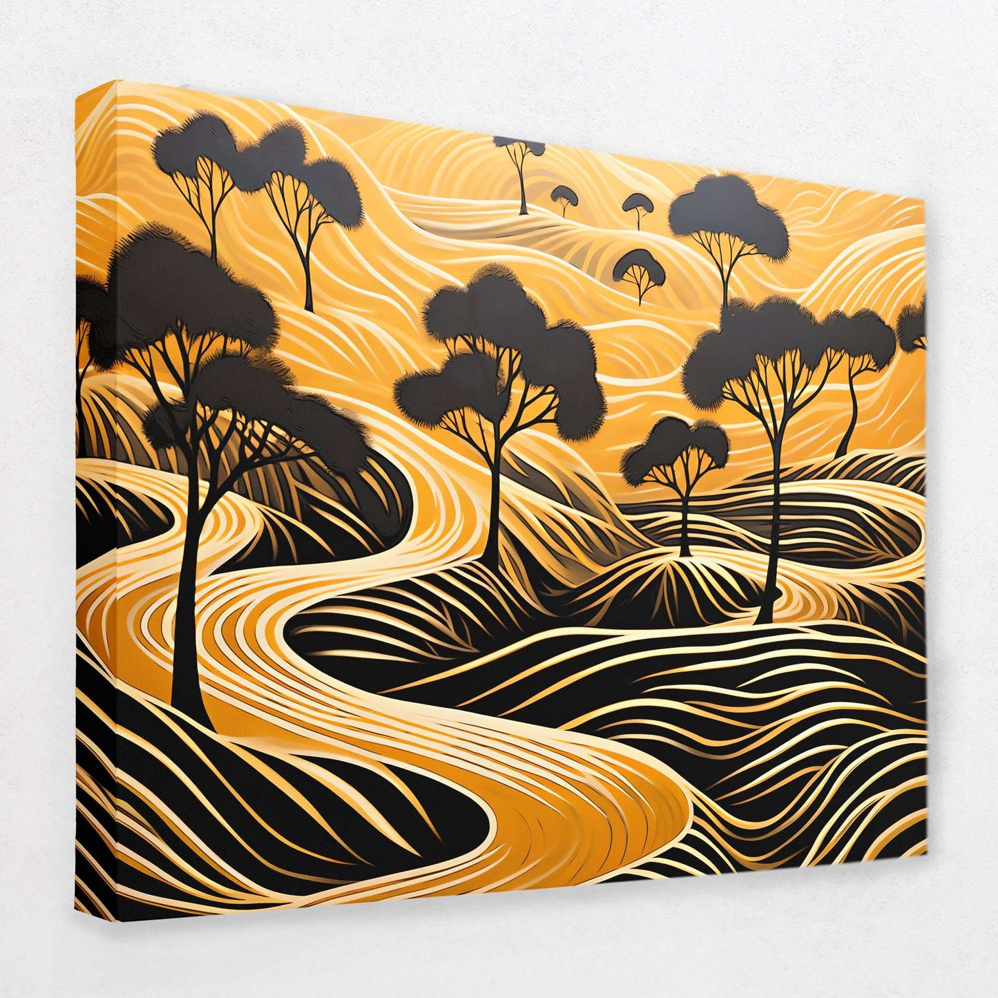 Endless Gold - Africa Canvas Wall Art