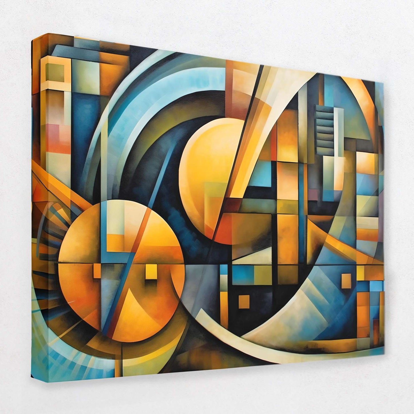 Enigmatic Flow - Abstract Wall Art in Black Frame