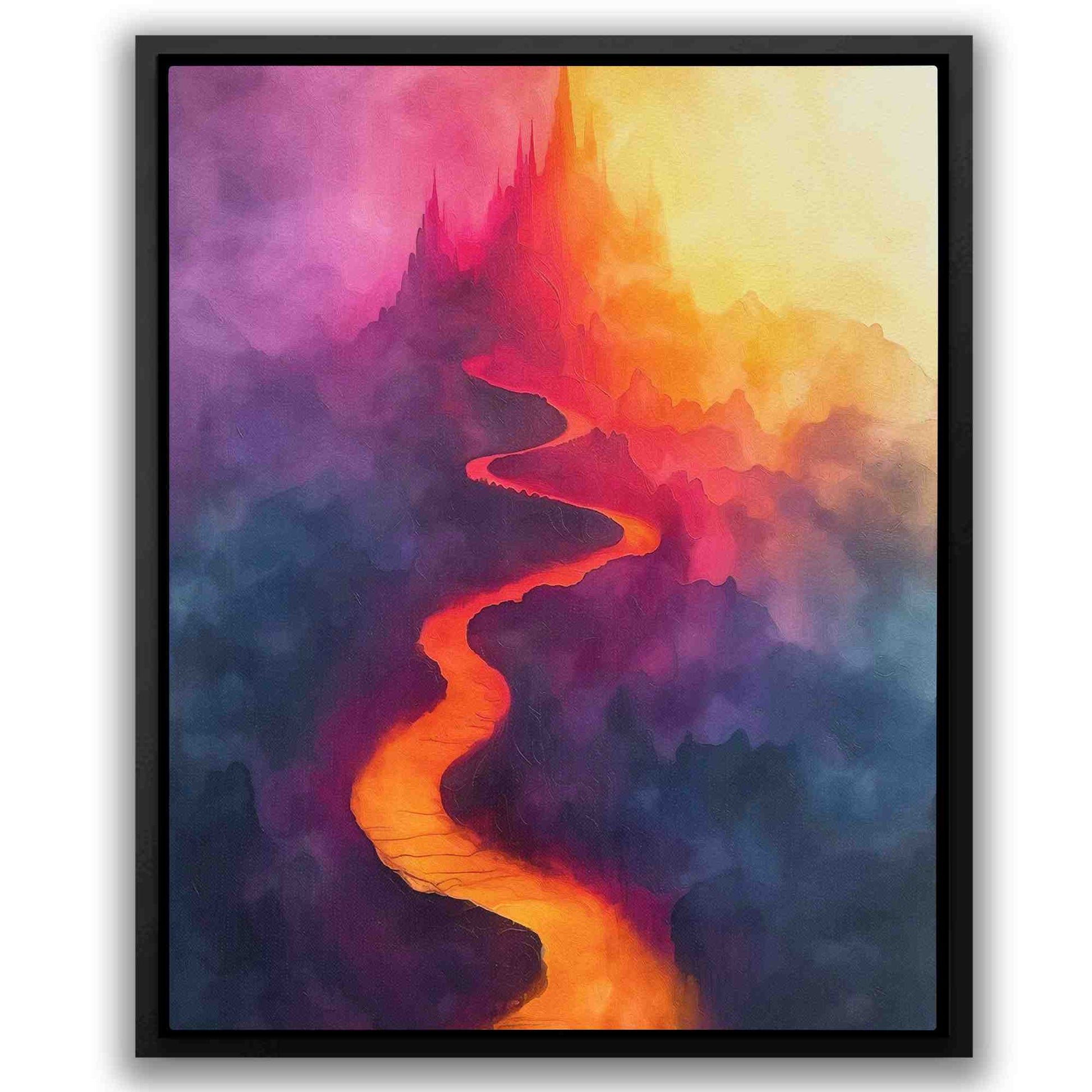 Enigmatic Journey - Fantasy Colorful Canvas Wall Art