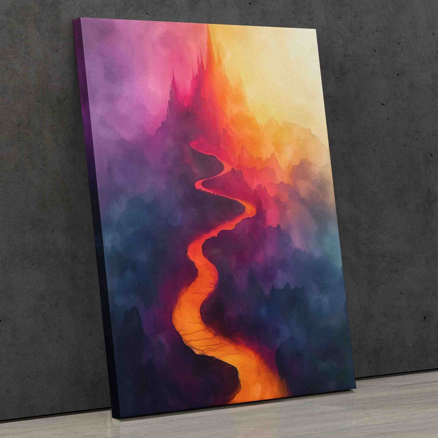 Enigmatic Journey - Colorful Fuchsia Canvas Print