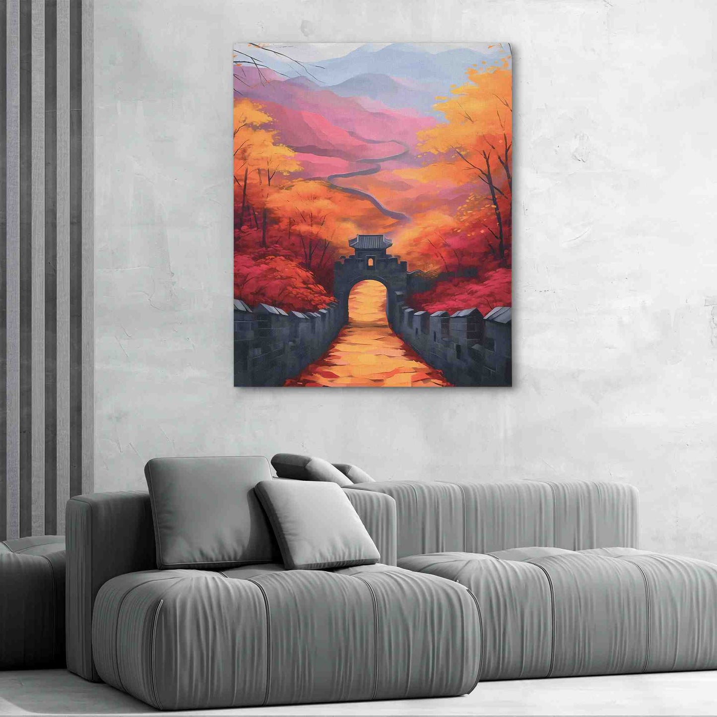 Enter the Great Wall - Large Canvas Print