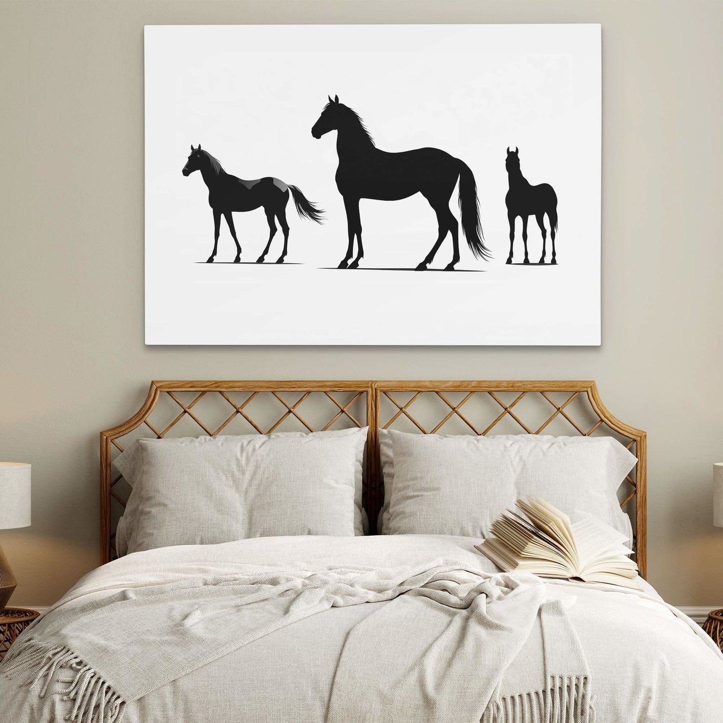 Equestrian Silhouettes - Animals Art for Living Room