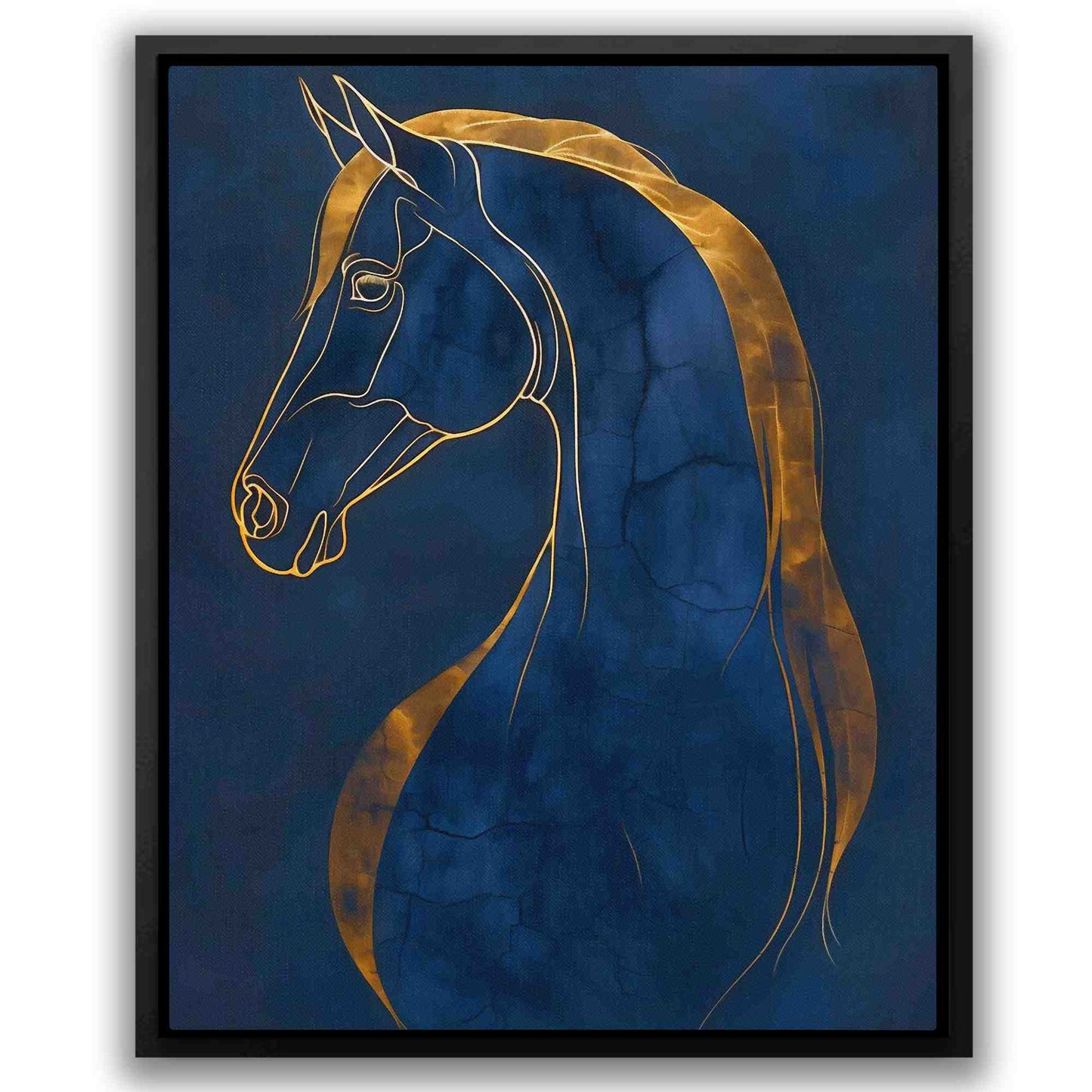 Equine Dreams - Blue Horse Canvas Print