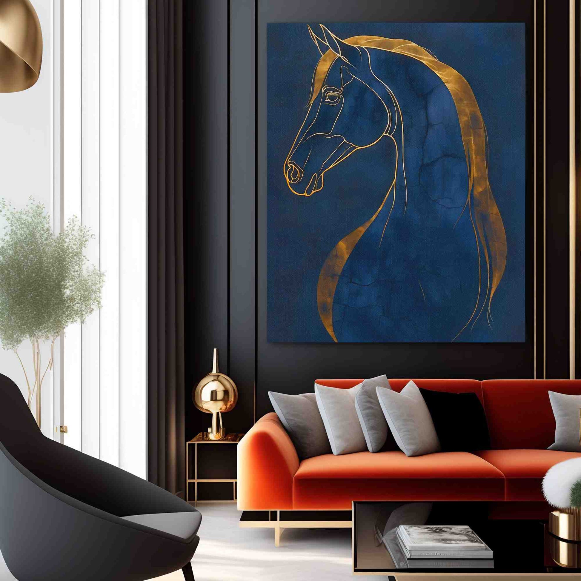 Equine Dreams - Blue Wall Art