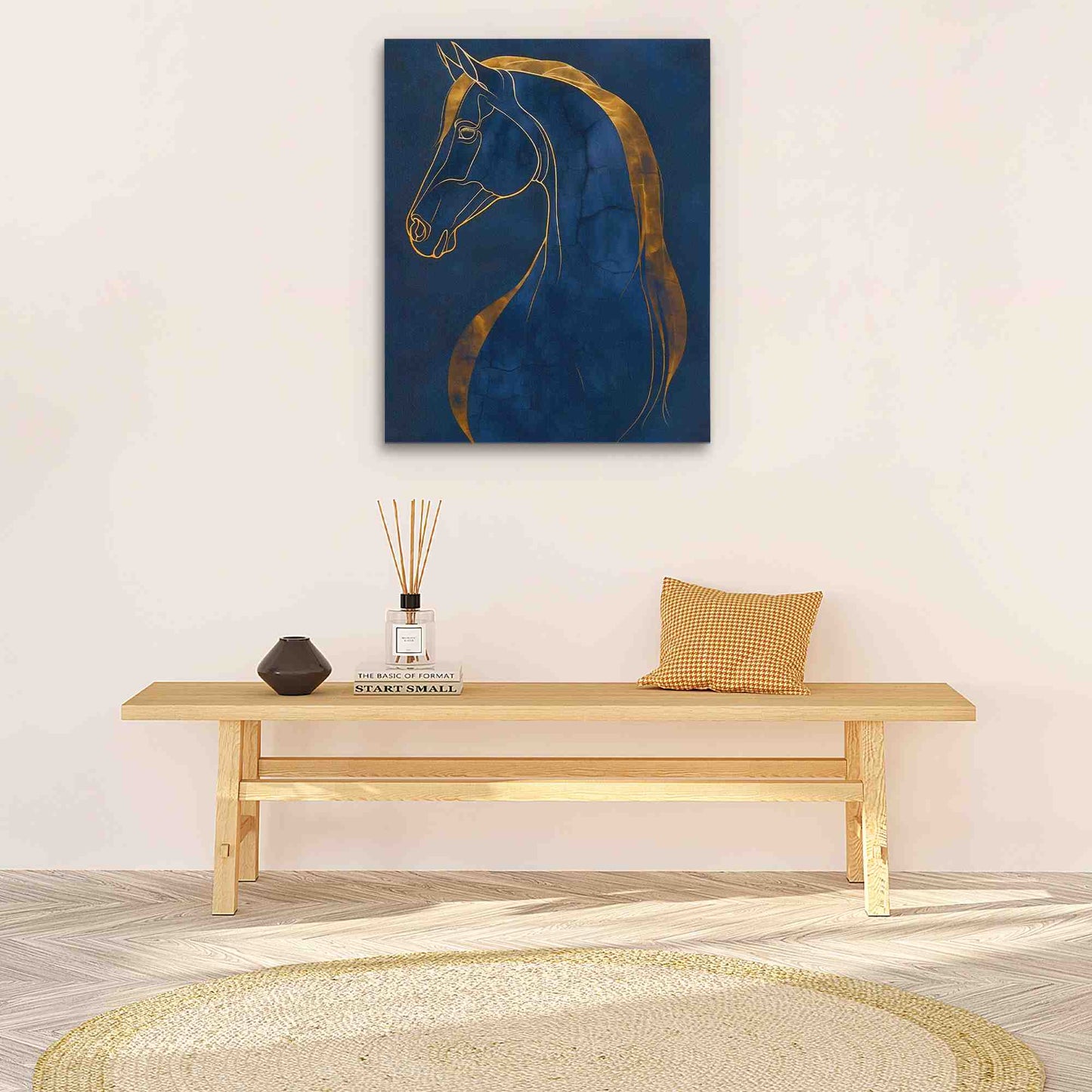 Equine Dreams - Large Minimalist Canvas Print