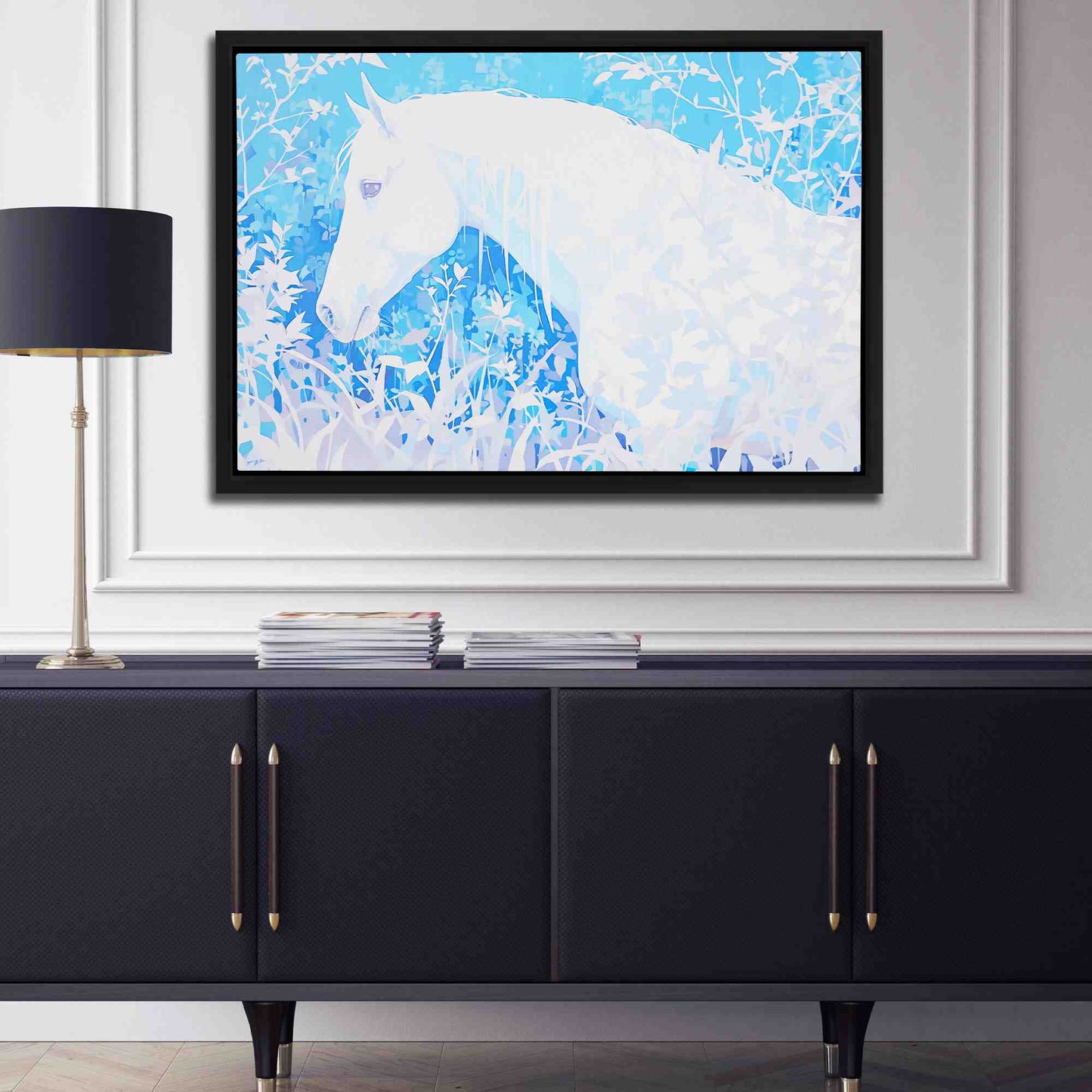 Equine Enigma - Large Abstract Canvas Print