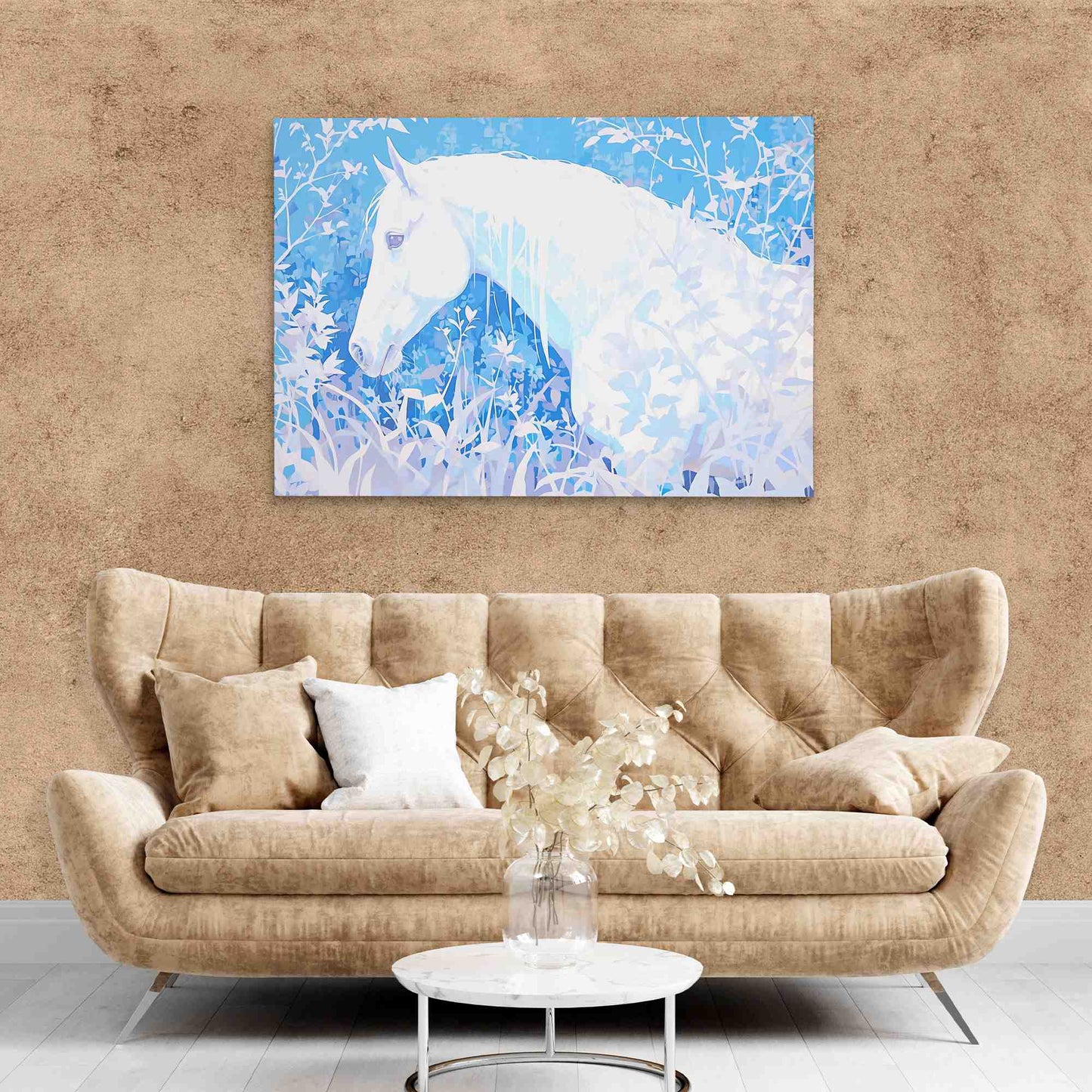 Equine Enigma - Country and Farm Wall Art in Black Frame