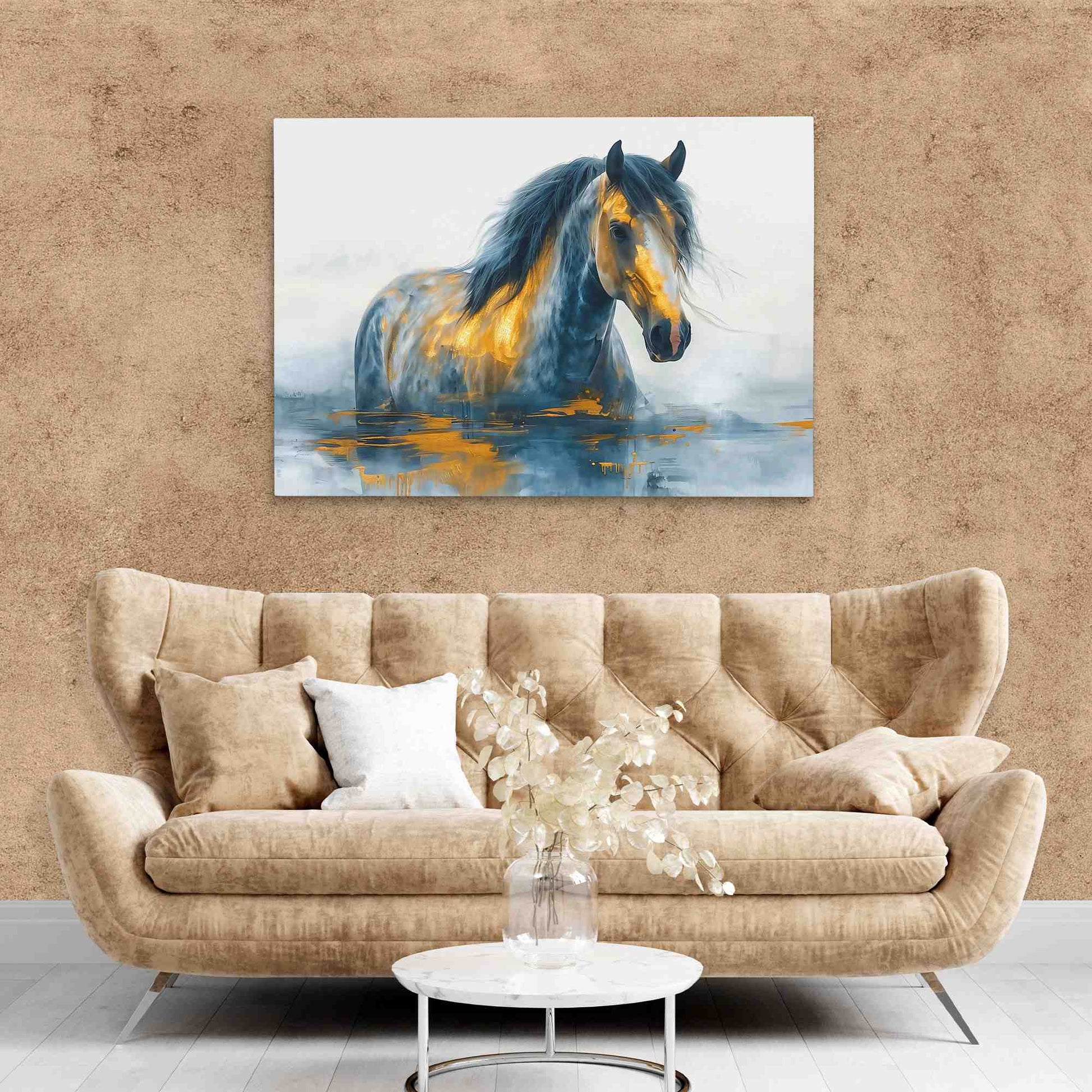 Equine Odyssey - Large Abstract Canvas Print
