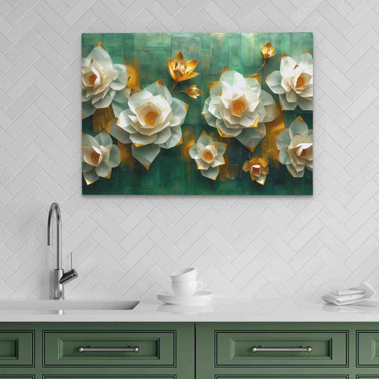 Essence of Elegance - Abstract Wall Art in Black Frame