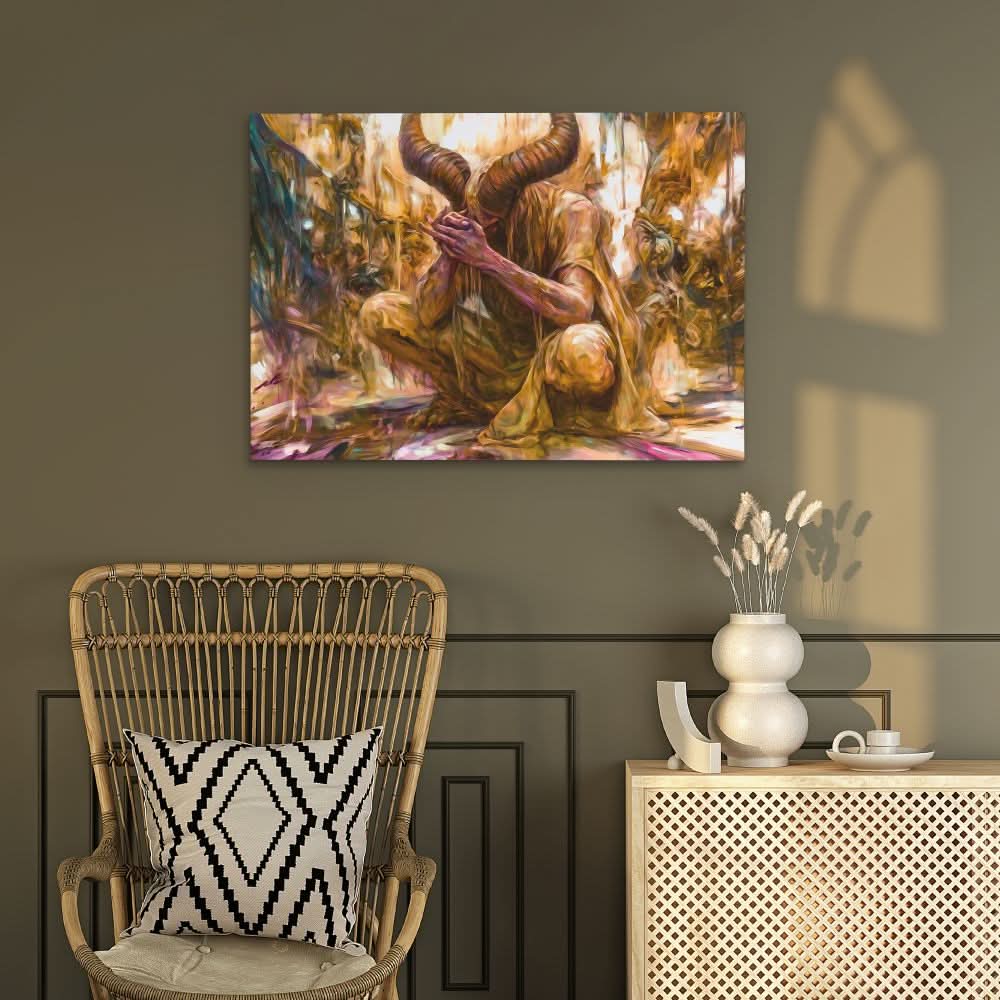 Eternal Chaos - Wall Art in Black Frame