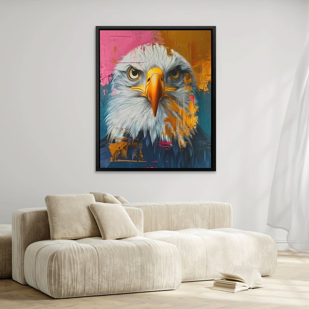 Eternal  Eagle - Colorful Eagle Canvas Print