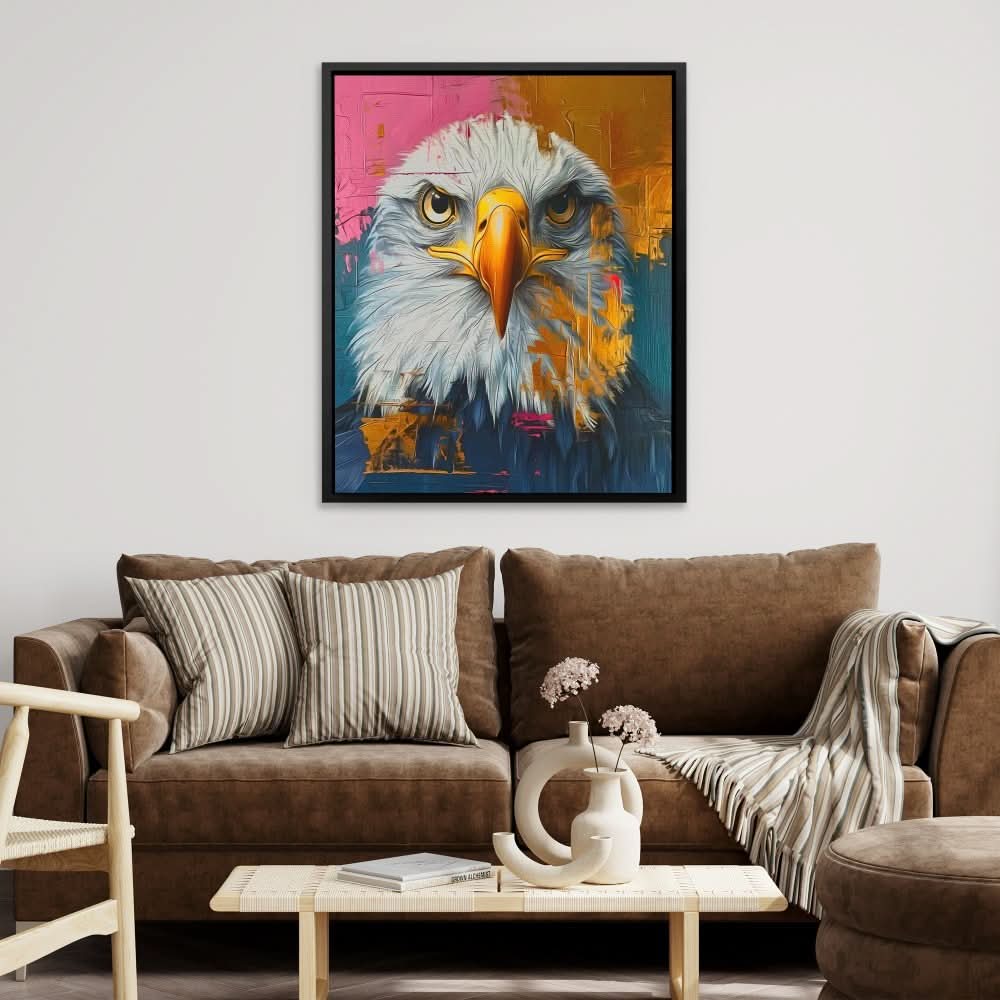 Eternal  Eagle - Colorful Wall Art for Home Office