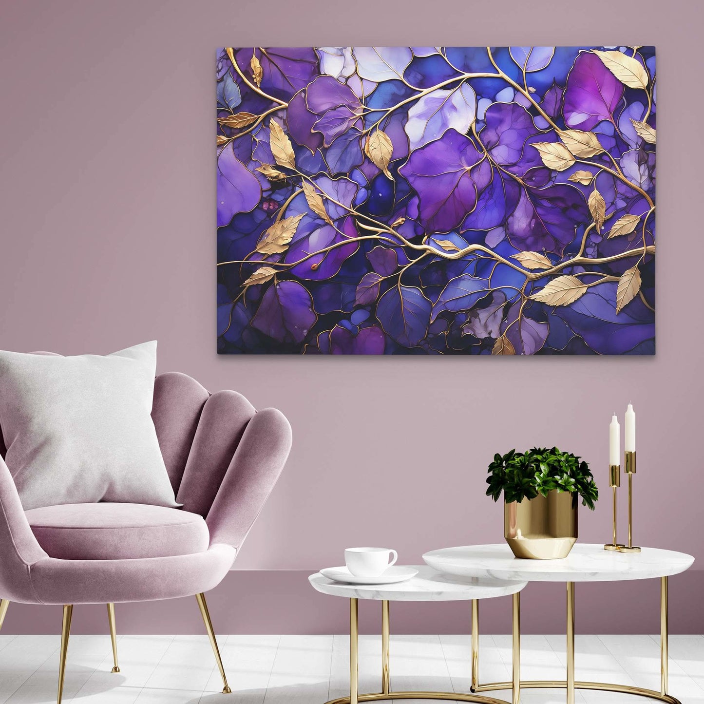 Eternal Garden - Abstract Wall Art in Black Frame