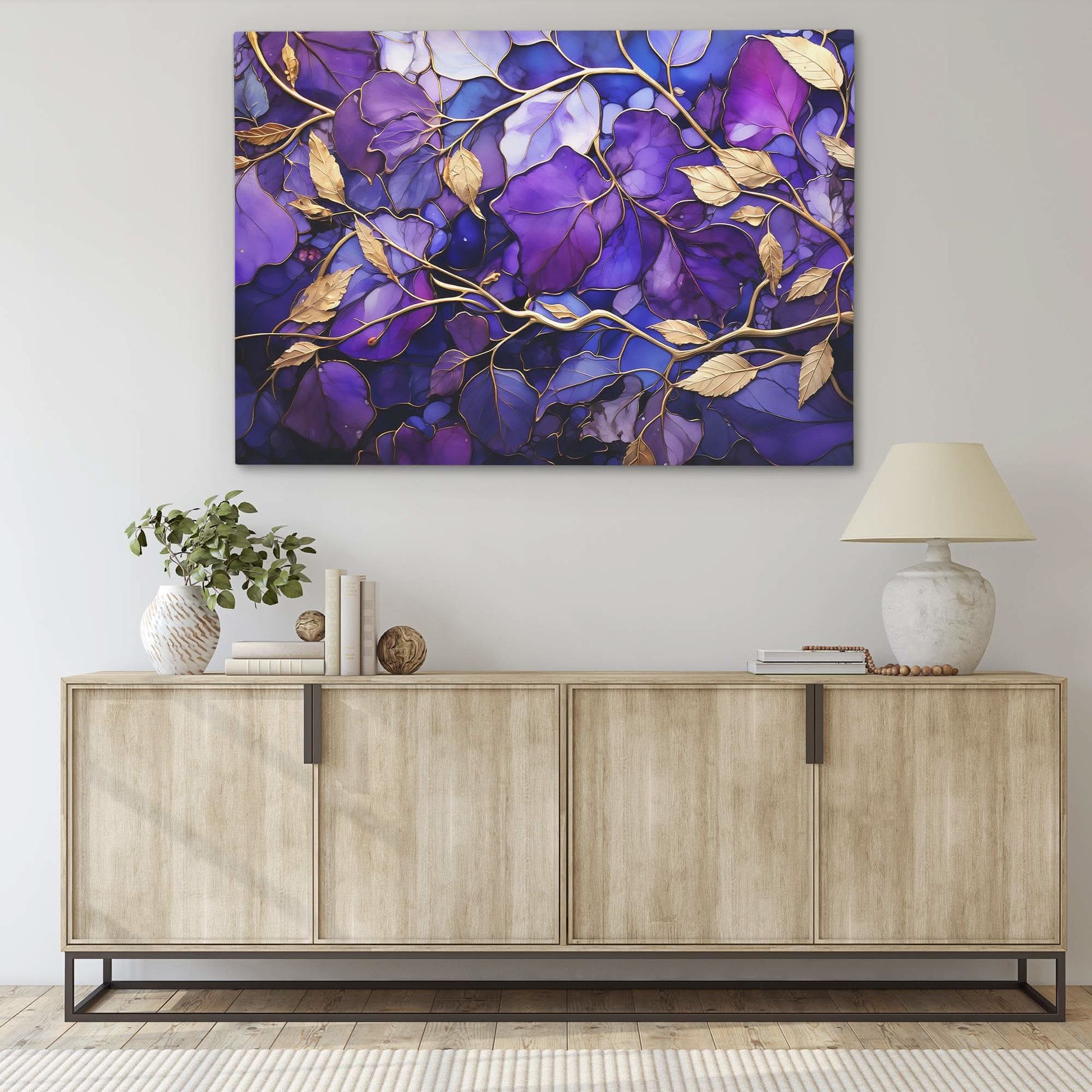 Eternal Garden - Floral Wall Art in Black Frame