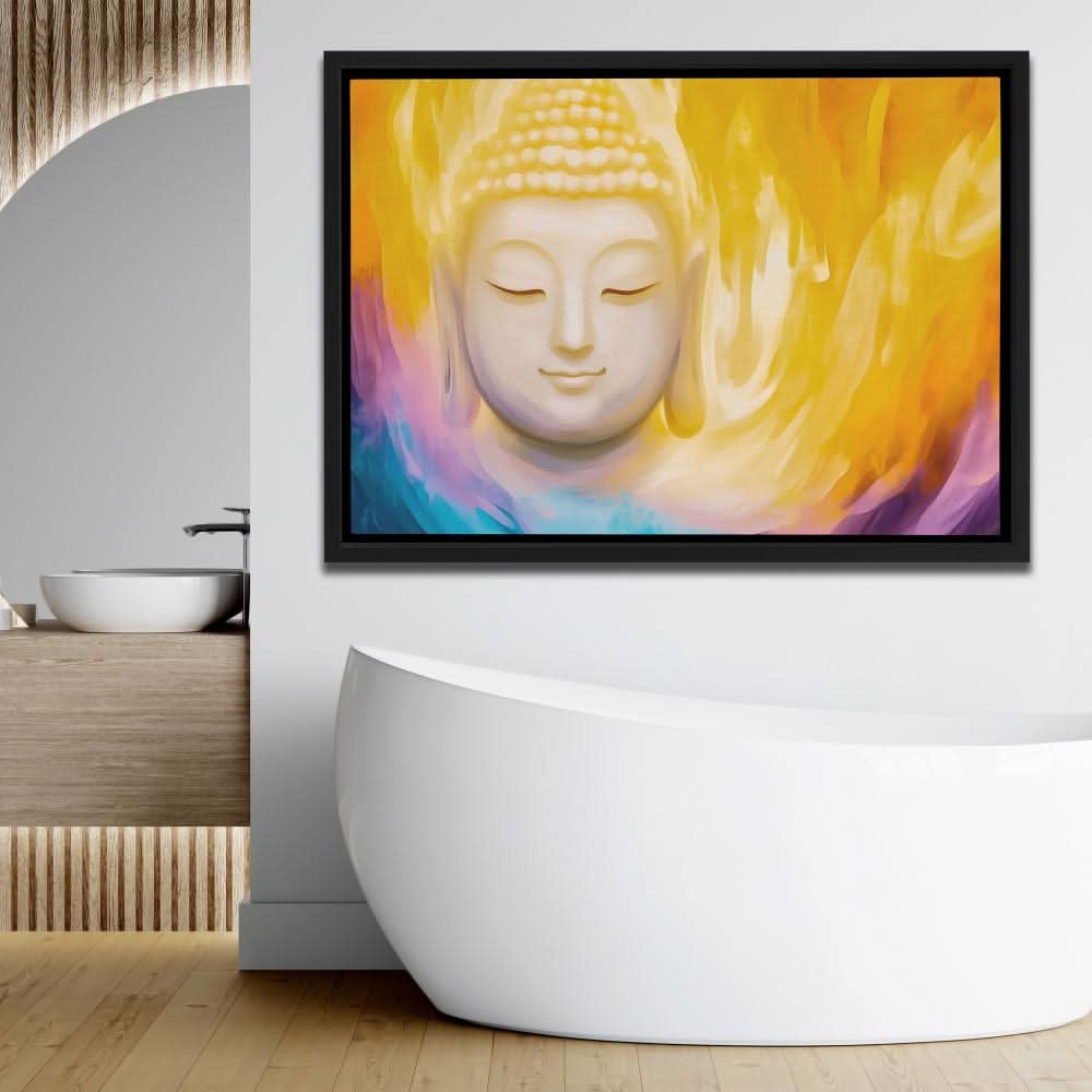 Eternal Glow - Purple and Gold Art for Bedroom