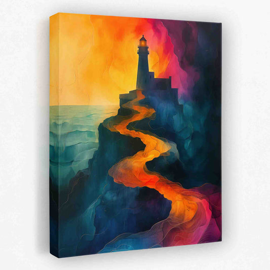 Eternal Lighthouse - Coastal Canvas Wall Art
