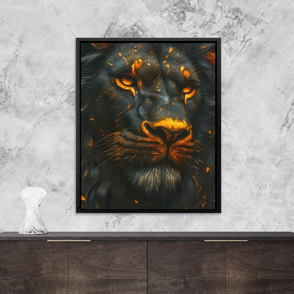 Eternal Strength - Contemporary Wall Art in Black Frame