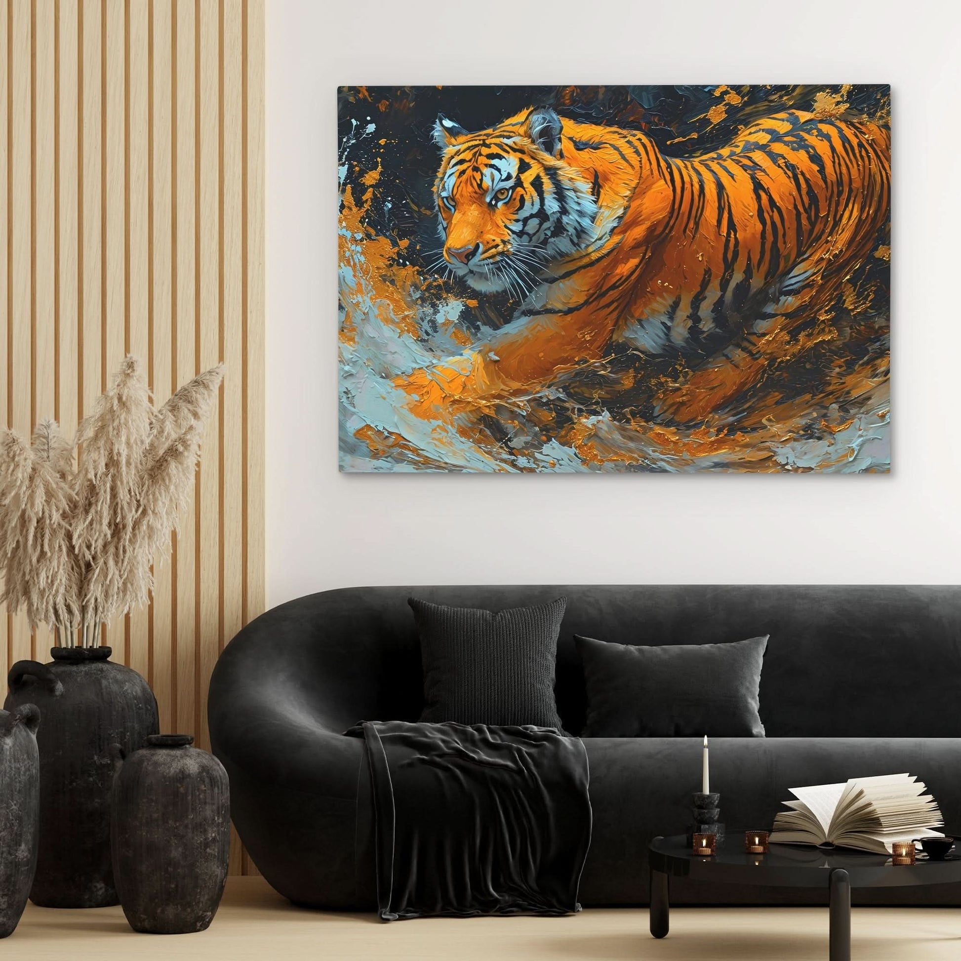 Eternal Tiger - Orange Wall Art