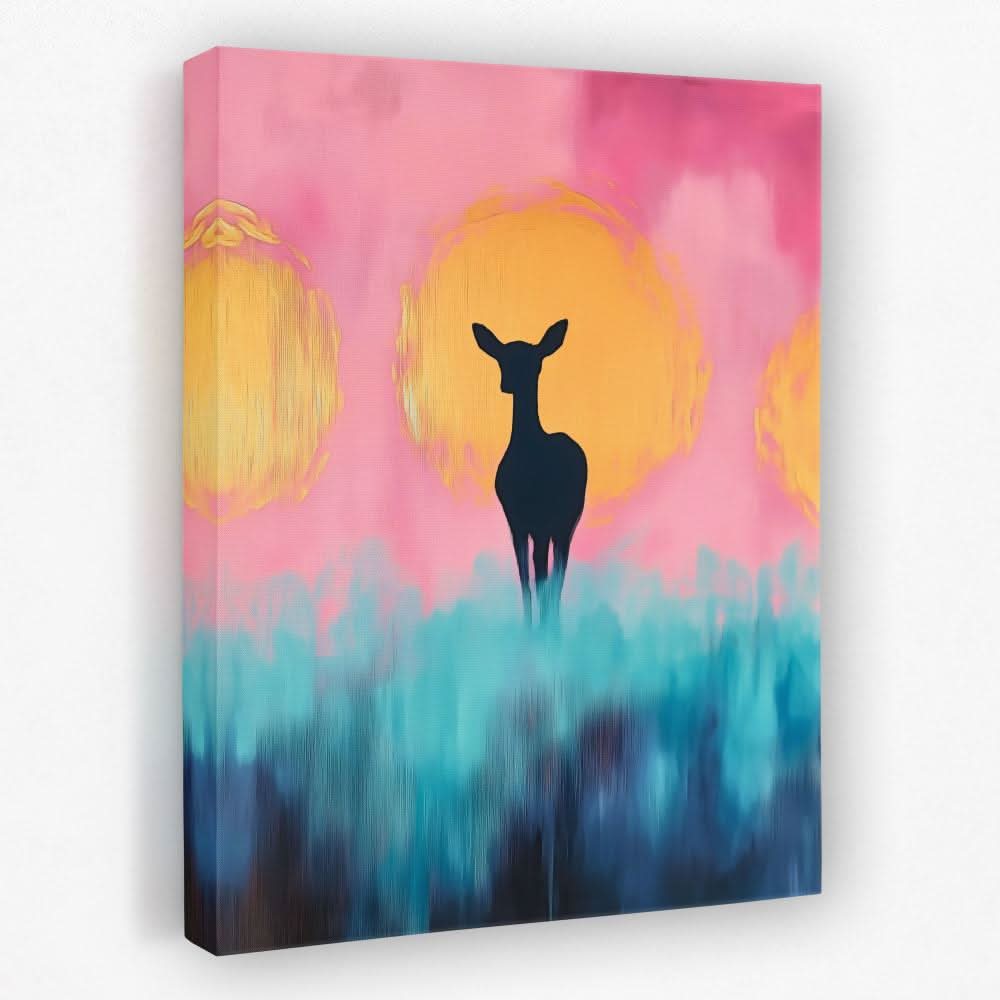 Ethereal Doe - Deer Canvas Wall Art