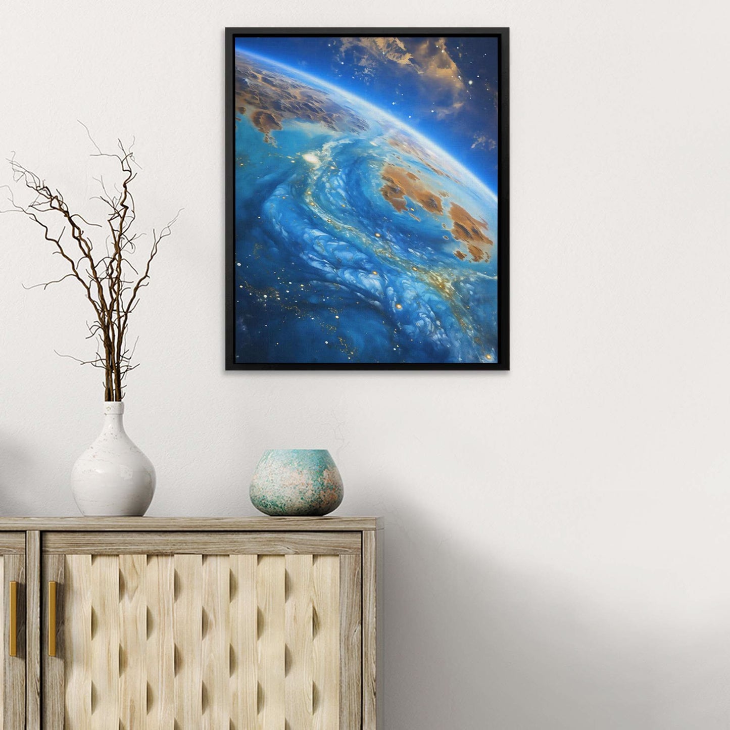 Ethereal Dream - Wall Art in Black Frame