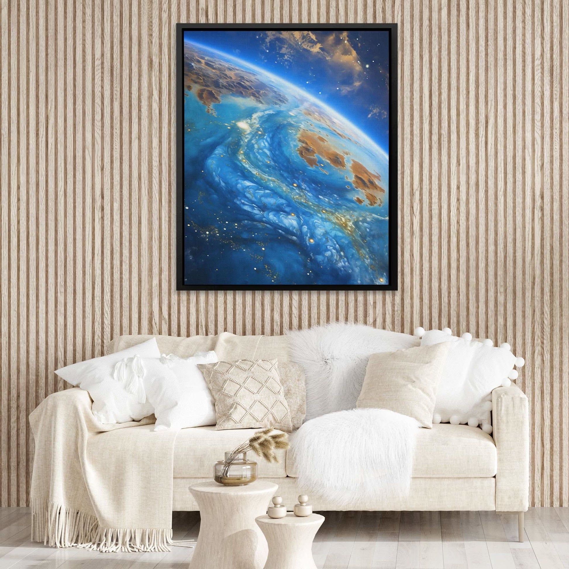Ethereal Dream - Blue Earth Canvas Print