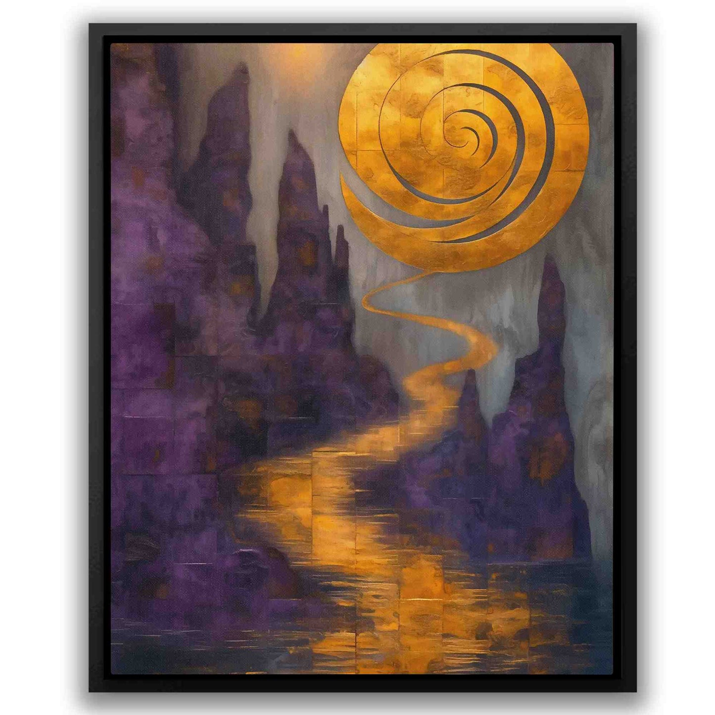 Ethereal Energy - Gold Pathway Canvas Print