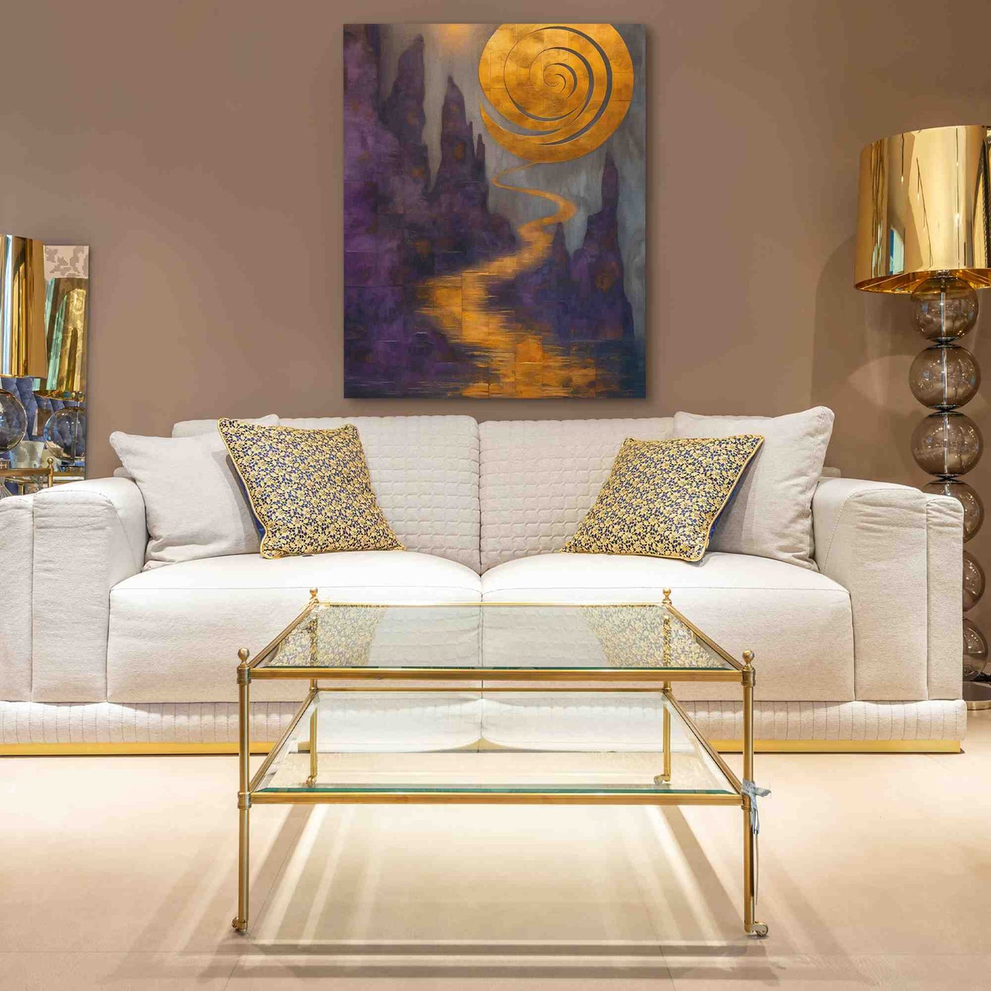 Ethereal Energy - Abstract Wall Art in Black Frame